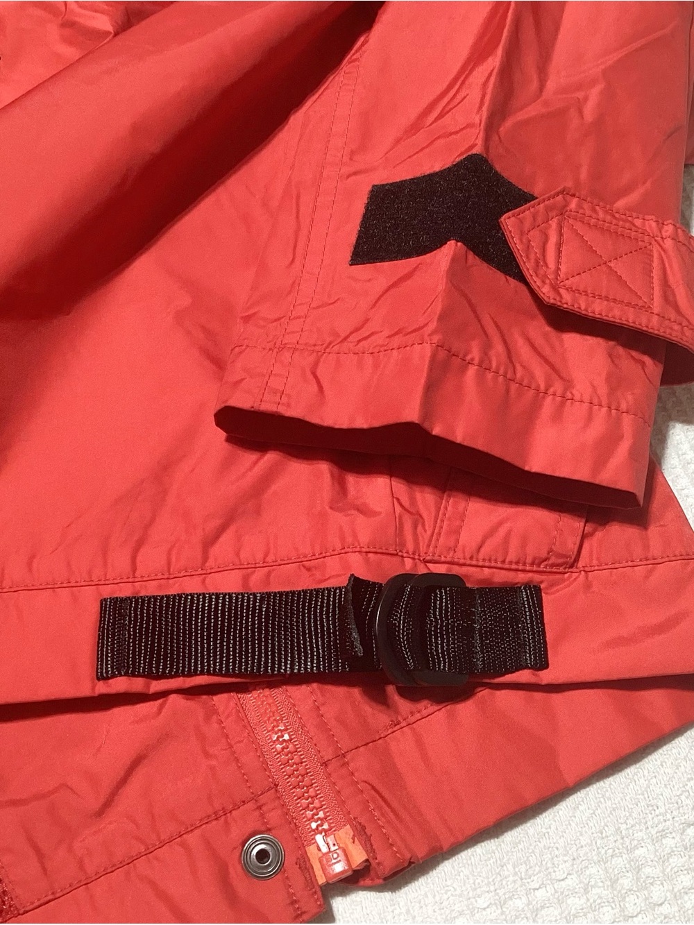Eddie Bauer Size XS Red Windbreaker Hooded Jacket Front Zip Closure - Picture 5 of 8